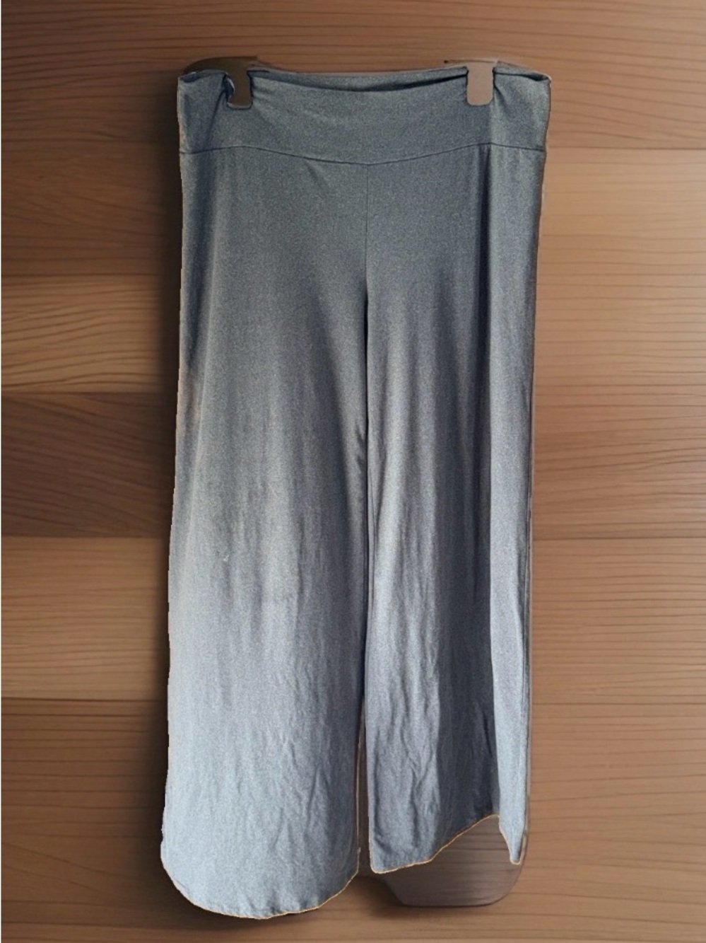 Shelia Rose Wide Leg Comfort Yoga Pants in Light Gray-XL-EC